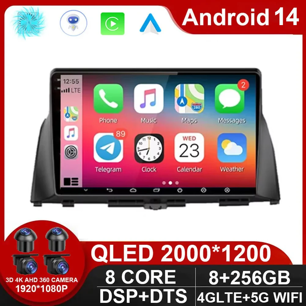 

Android 14 Autoradio For KIA Optima K5 2016 2017 2018 Car Radio Multimedia Stereo Video Player Carplay BT Auto No 2DIN DVD