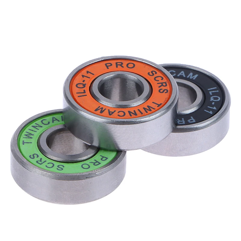 8PCS 608 RS Rolamentos ILQ-11 8*22*7mm Longboard Velocidade Skate Inline Roda Rolamento Skate Scooter Smooth Skate Scooter Bearing Set