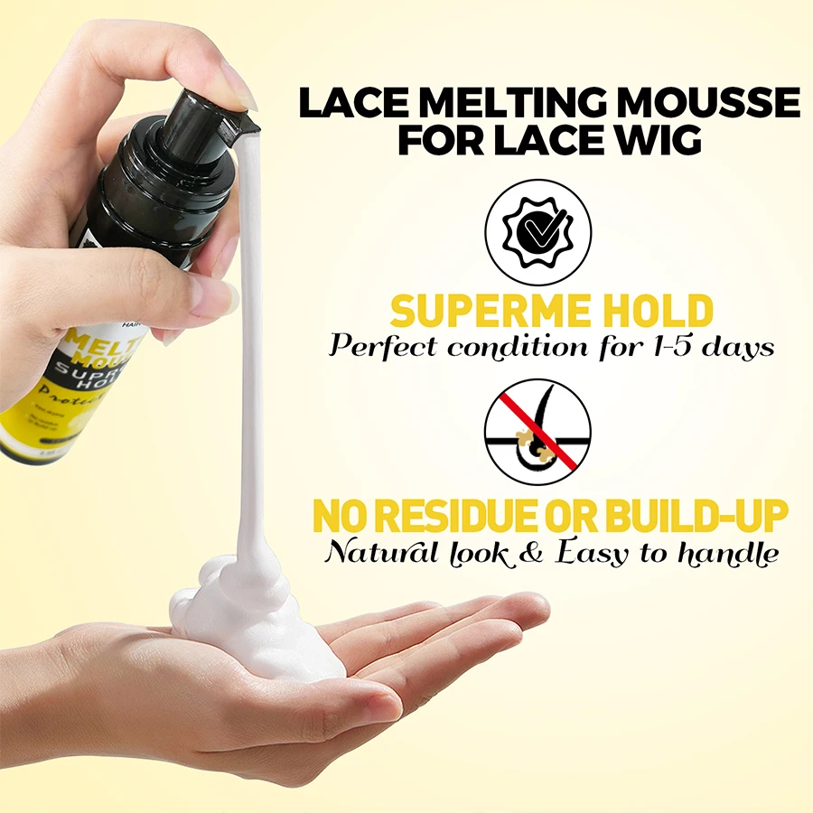 GOIPLE الدانتيل الباروكة ذوبان موس التجفيف السريع غير مرئية الغراء رذاذ الباروكات السلس التصميم الشمع حافة تشكيل حماية رغوة لاصق 7 قطعة #3