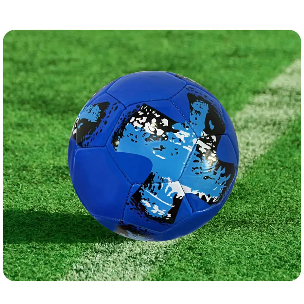 PVC Game-Changer Size 5 Soccer Ball For Outdoor Matches Rubber Bladder Gives Exceptional Air
