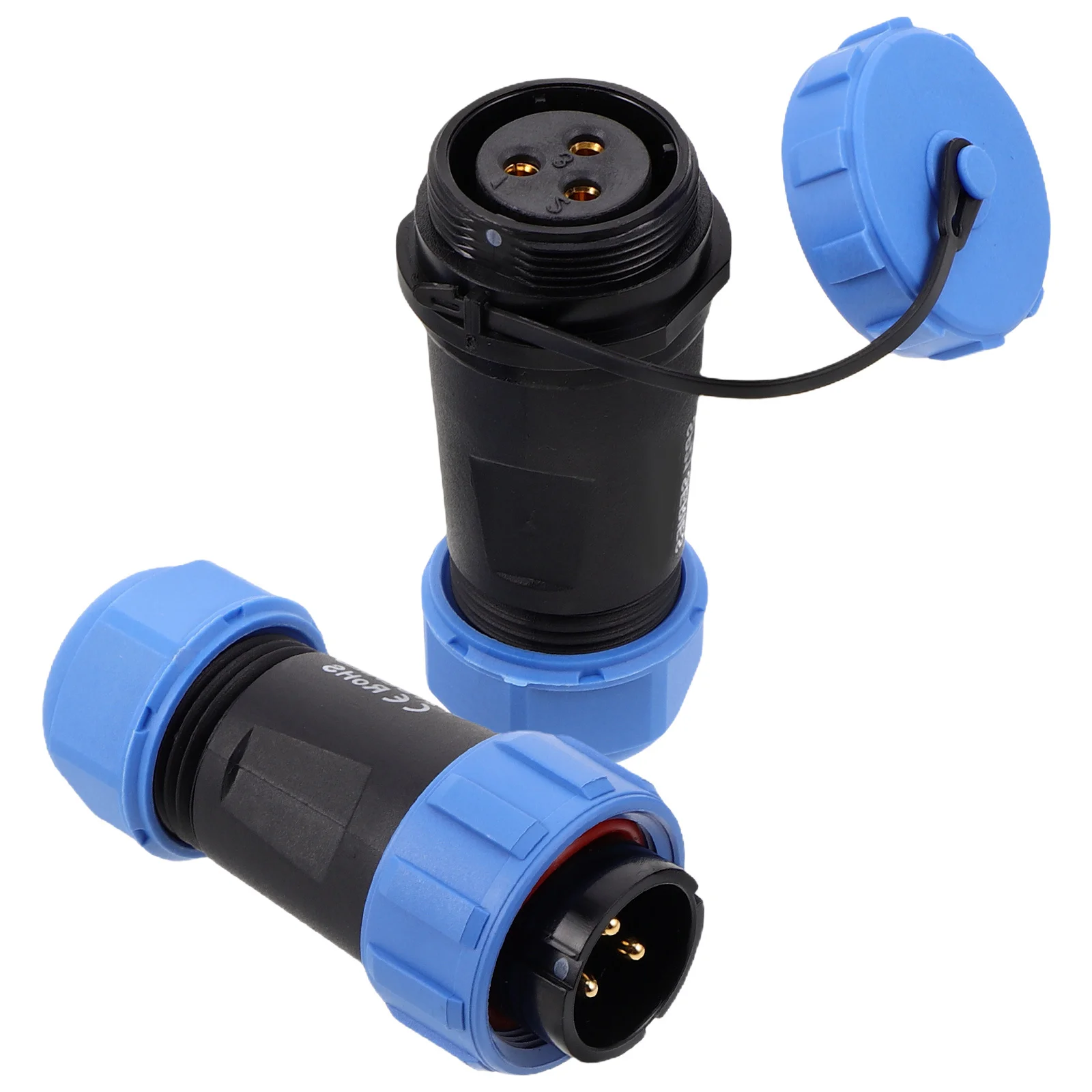 

2Pcs Aviation Plug Socket 3 Pin Circular Electrical Connector for Industrial Equipment Communication Lighting Trains Ships