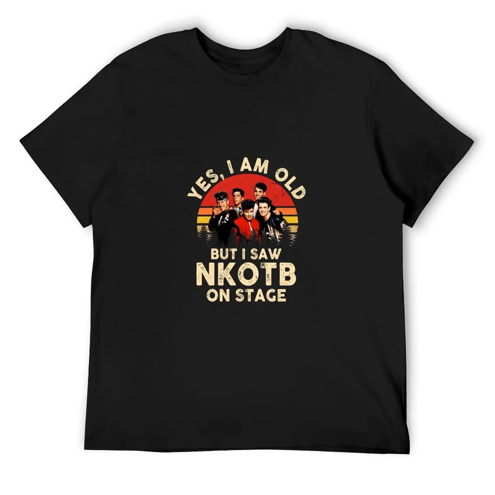 

Yes I Am Old But I Saw NKOTB On Stage Music For Fan T-Shirt oversized t shirt vintage t shirts mens graphic t-shirts pack