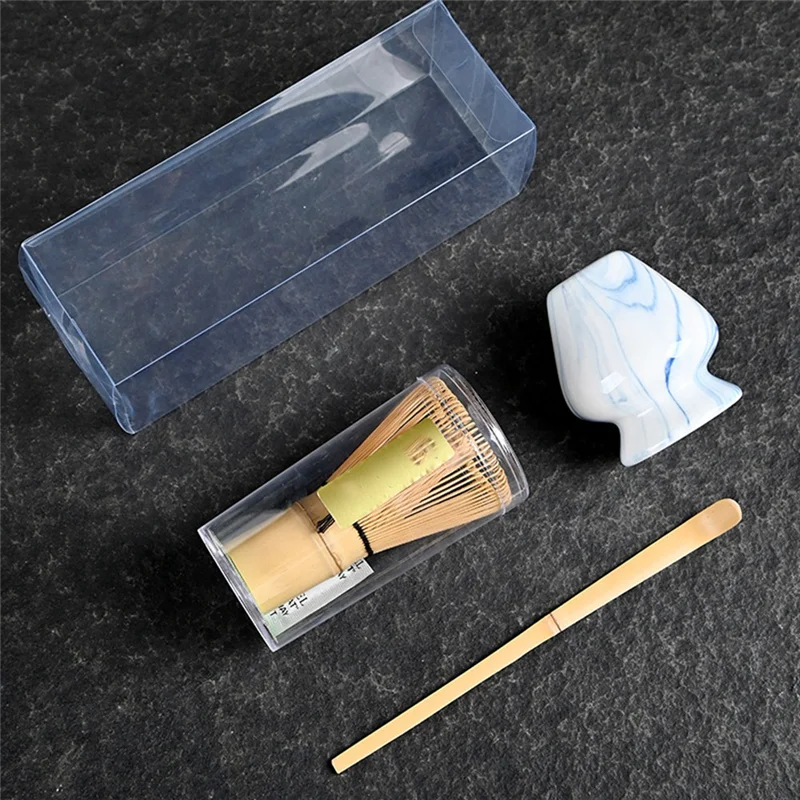 ABLU-Juego de soporte para batidor Matcha, accesorios para utensilios de té, herramientas Matcha de 3 piezas, Kit de cepillos, soporte japonés Chasen