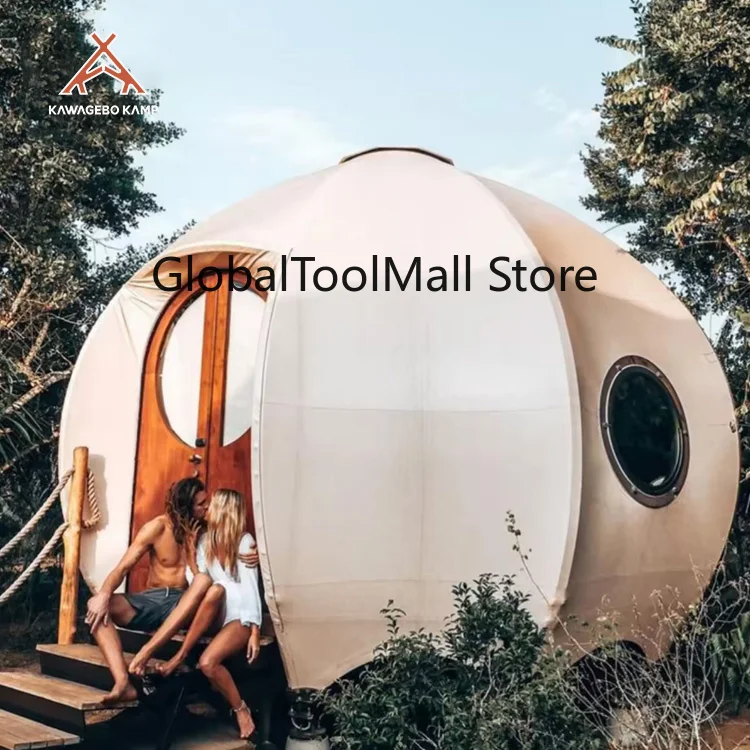 Kawagebo Kamp Pumpkin Durable Waterproof Glamping Dome House Pumpkin Safari Tent for Hotel Use, Travel and Business