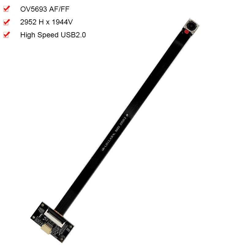 

2952 x 1944 5MP HD OV5693 AF/FF USB Camera Module With 30fps Supports OTG ,UVC for Win XP/7/10 / Vista File Scanning