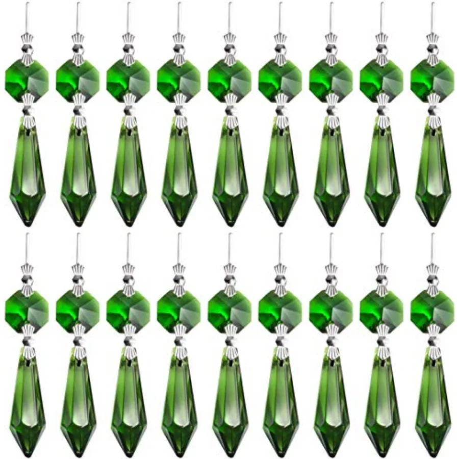 Chandelier Icicle Crystal U-Drop Prisms Pendant Beads