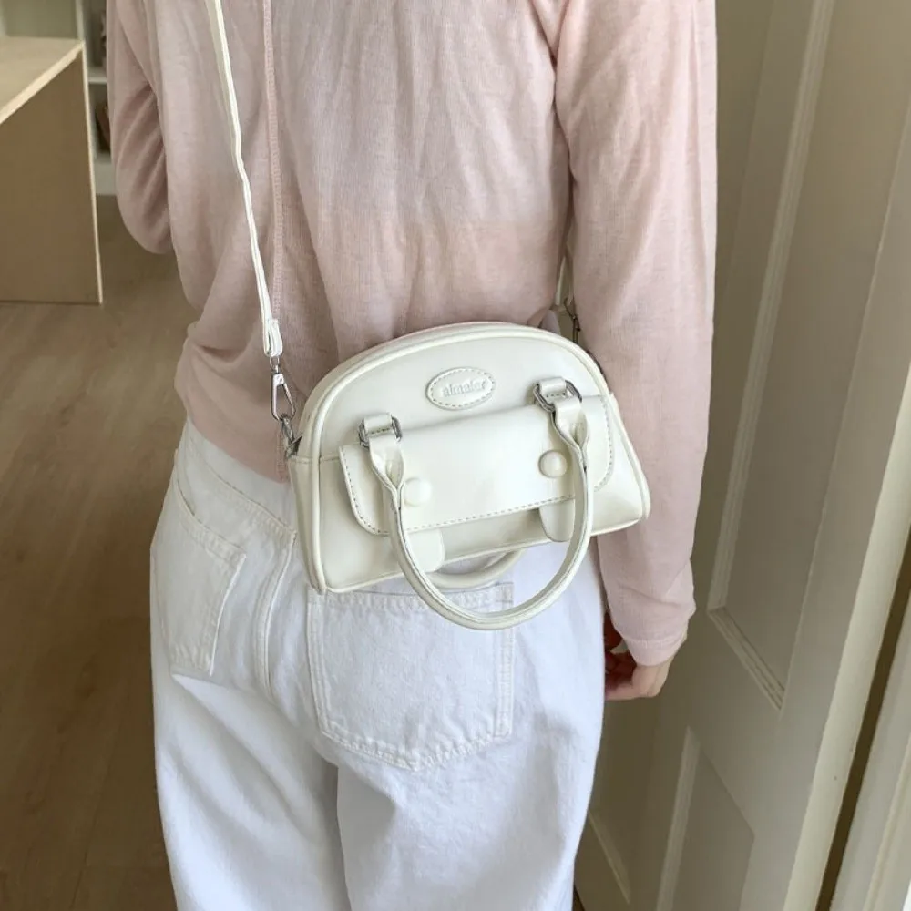 Borsa a tracolla Boston coreana alla moda Borsa sotto le ascelle da donna casual di lusso per pendolari Piccole borse in pelle PU
