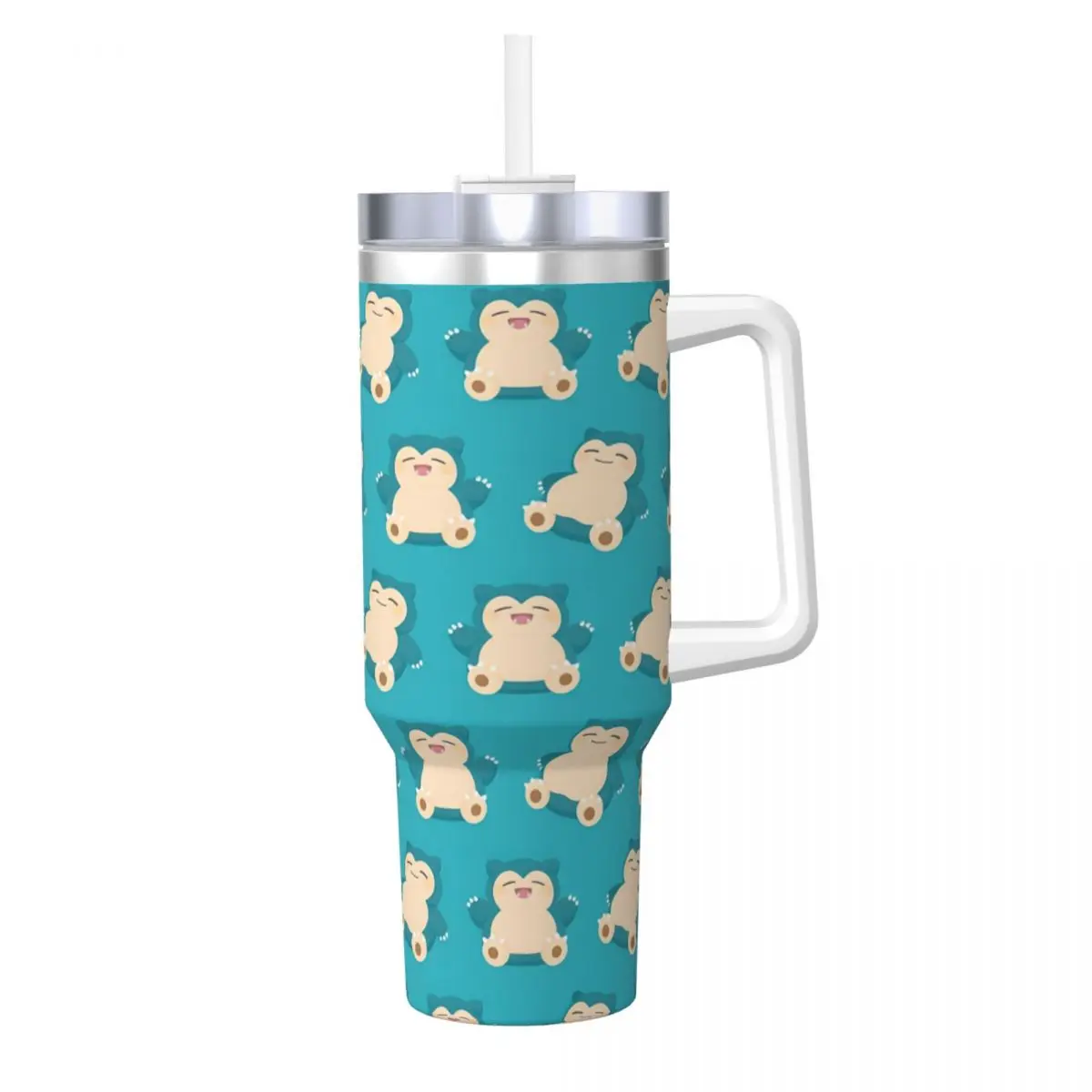 

Стакан Pokemon Snorlax, бутылка для горячих напитков, вода, сохранение тепла, термокружка из нержавеющей стали, дизайн, автомобильные кружки для путешественников