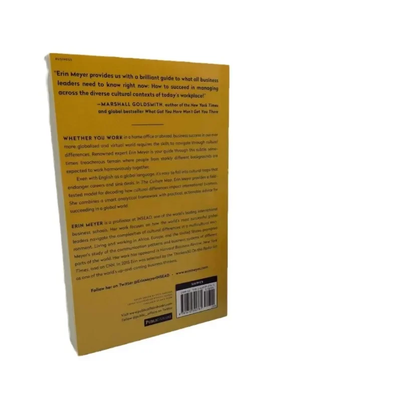 خريطة الثقافة بقلم إيرين ماير فك كيف يفكر الناس والرصاص والواحصل على الأشياء، كتاب غلاف ورقي باللغة الإنجليزية