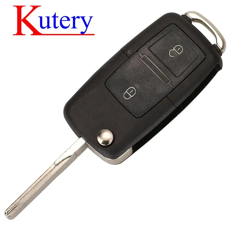 jingyuqin 2BTN 1J 0959753 AG/1M 0959753 E 434MHz ID48 Chip Flip Remote Key Fob do VW Beetle Bora Golf Passat Polo Transporter T5