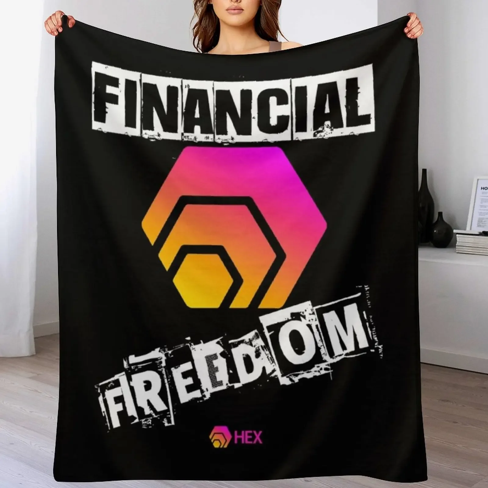 HEX CryptocurrencyHex Crypto Throw Blanket Sofa Summer Blankets