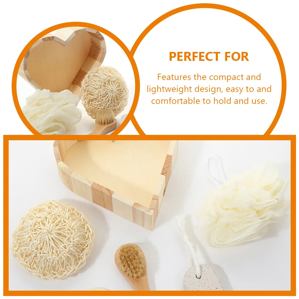 مجموعة واحدة من أدوات تنظيف الجسم للاستحمام، مجموعة هدايا احترافية لإزالة الجلد الميت، تجربة سبا في المنزل والفندق #1