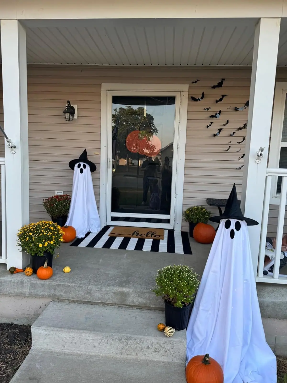 Halloween Decor DIY Light-Up Spooky Ghosts Witch Hats Crafts Kits for Front Porch Yard Haunted House Halloween Decorations