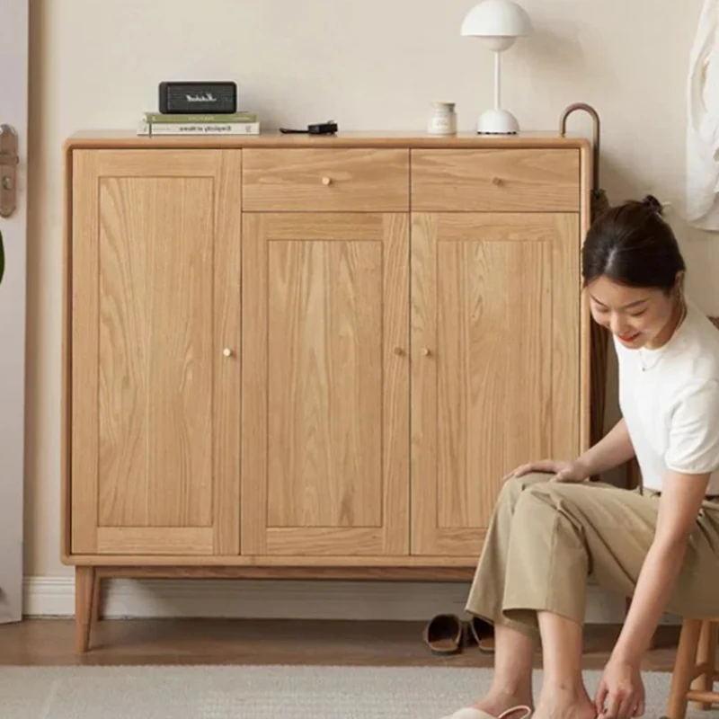 شقة رخيصة رف الأحذية غرفة المعيشة خشبية خارج الموضة خزائن الأحذية الرخيصة توفير المساحة الطابق Archivadores ديكور المنزل #6