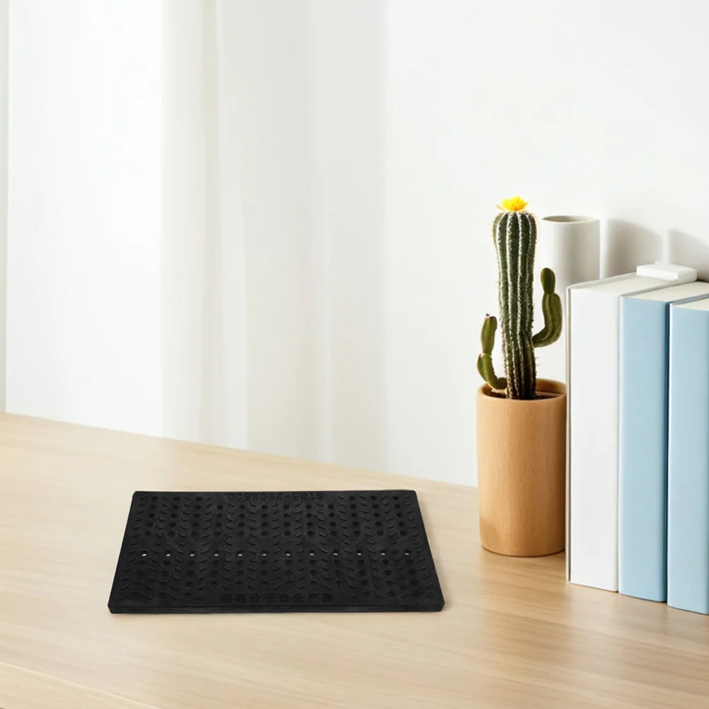 

Plastic Drainage Ditch Cover Round Hole Anti-Slip Outdoor Floor Drain Grate Panel Prevents Blocking and Odor for Yard Driveway