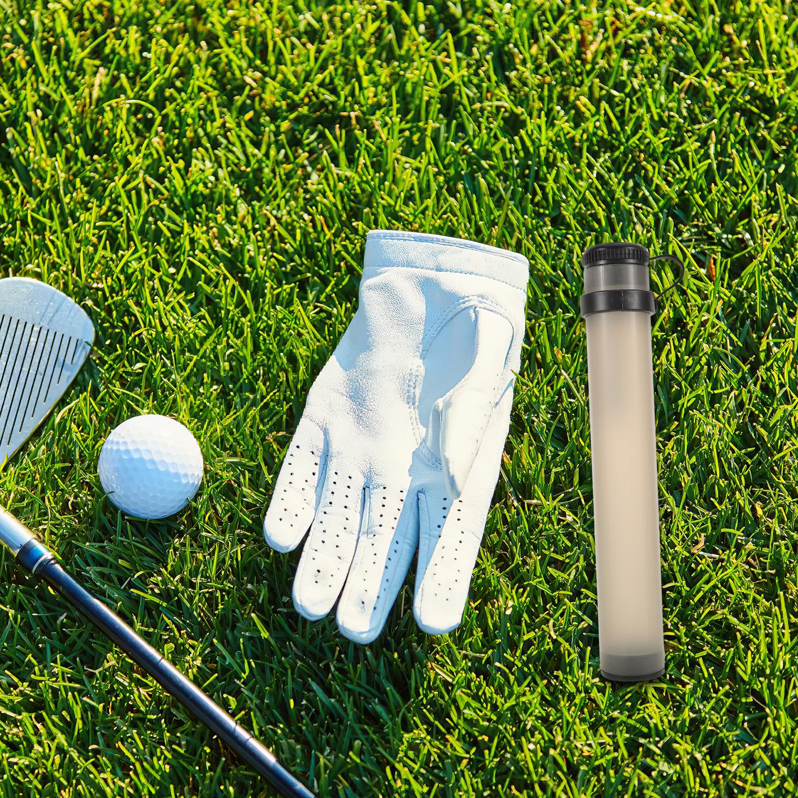 

Golf Sand Bottle No Drilling Divot Repair Holder Plastic Golf Cart Accessory Easy Refill Weather Resistant Cart Sand Bottle