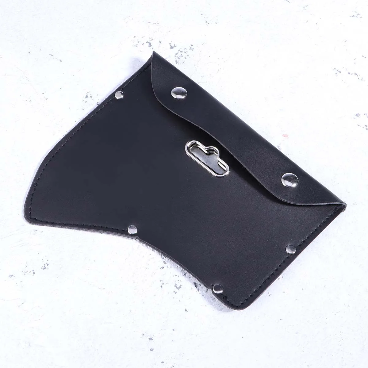 

Axe Head Protective Case Black Durable Cover Sheath with Hook for Camping Outdoor Head Ax Case