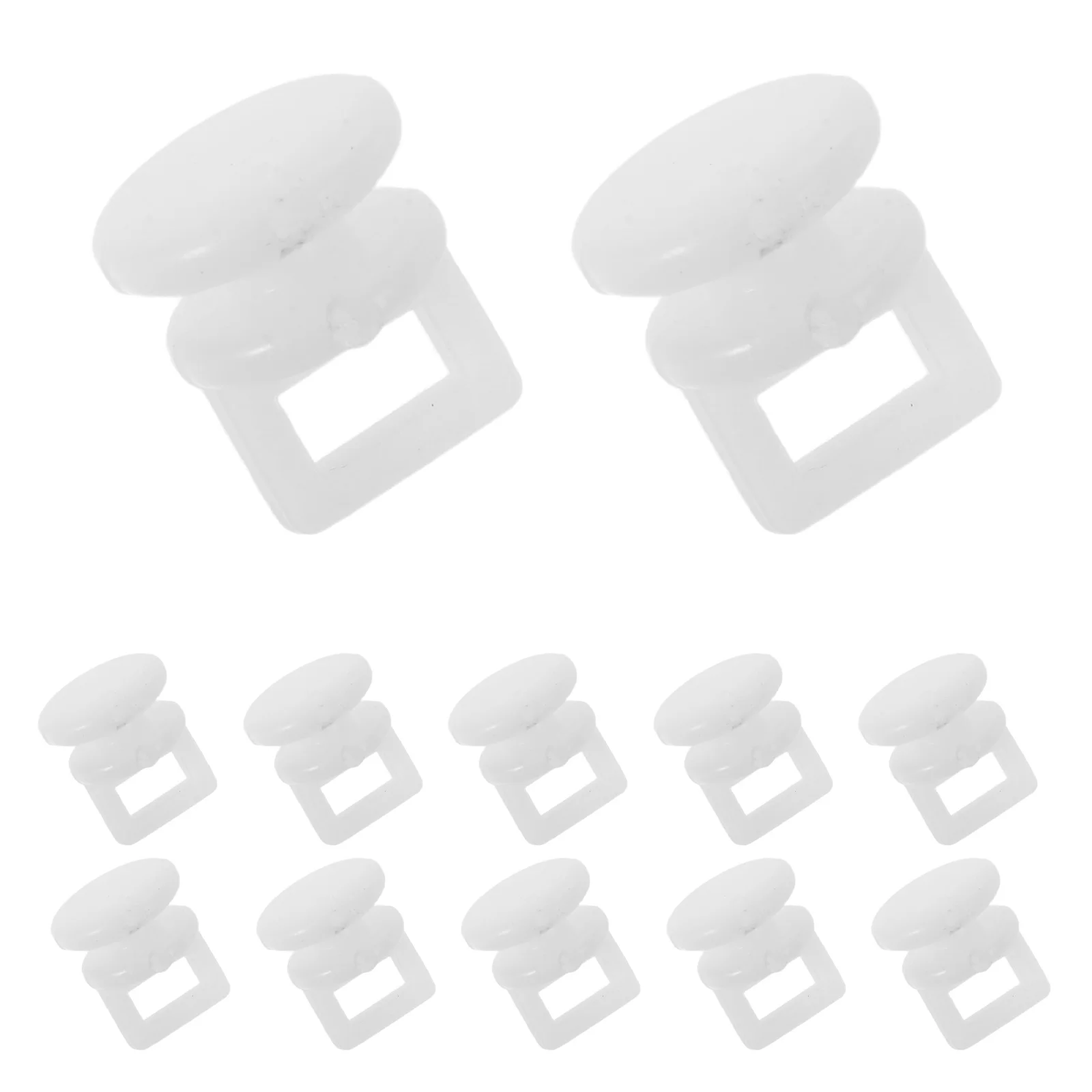 200Pcs Ceiling Sliding Curtain Track Hooks Plastic Pulley Gliders for Caravan Bus Window Drapes Smooth Rolling Replacement