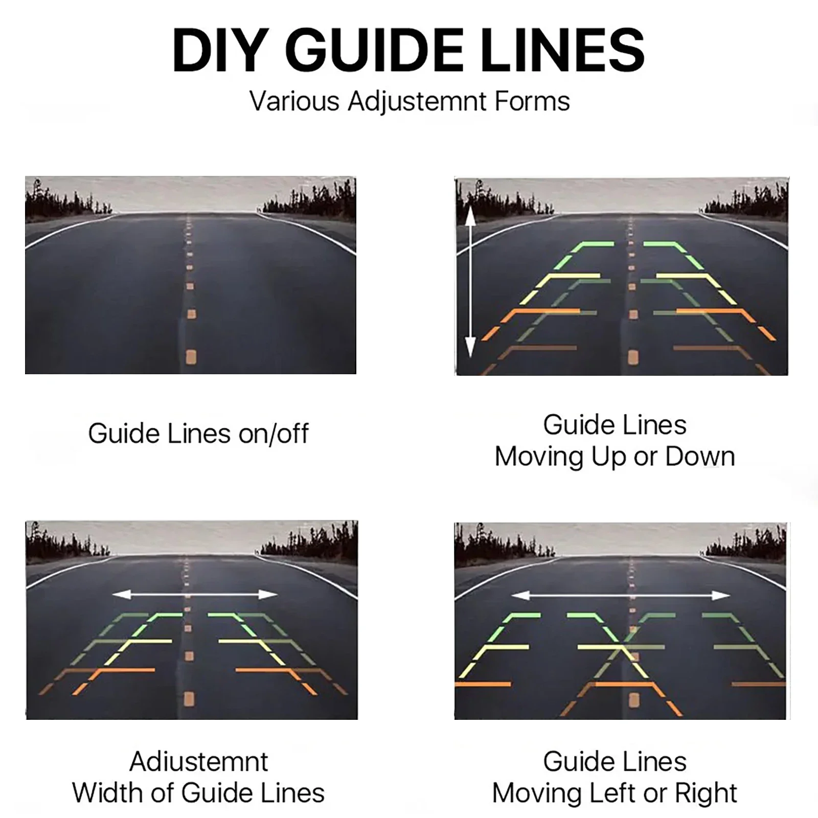 كاميرا احتياطية لاسلكية AHD 1080P عكسية WIFI رؤية خلفية 4.3 أو 5 بوصة HD شاشة ركن السيارة لشاحنة حافلة سيارة للرؤية الليلية #6