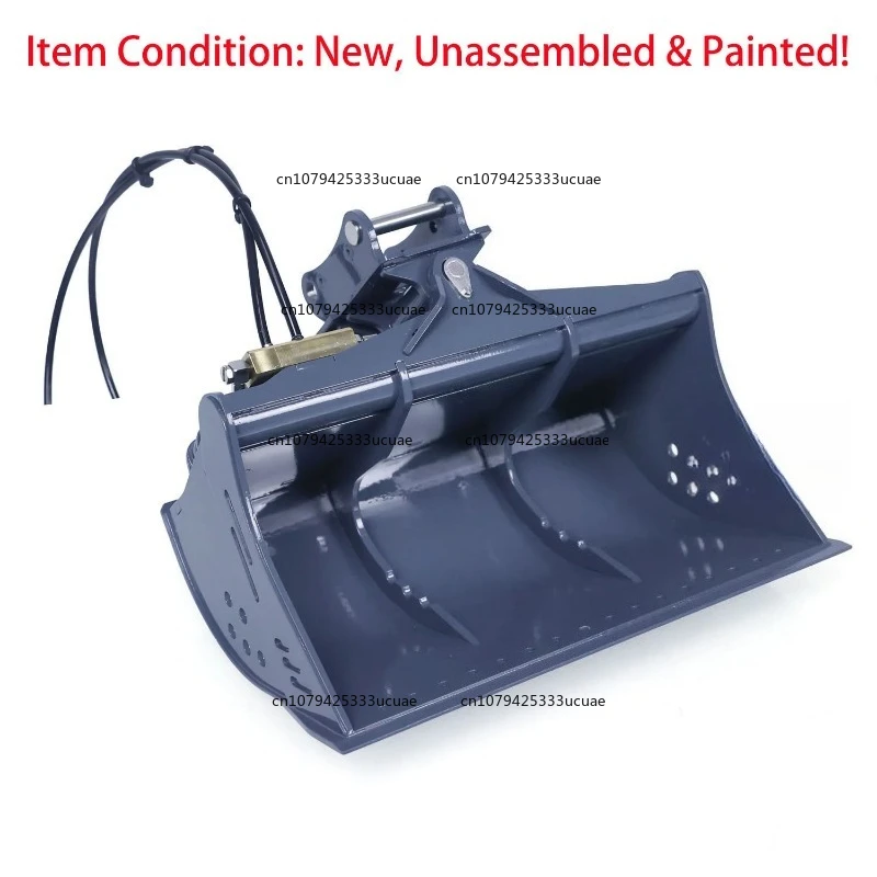 LESU Upgraded Hydraulic Metal Tiltable Bucket for 1/14 Hydraulic RC Excavator (PC360, ET26L, ET30H, LR945)