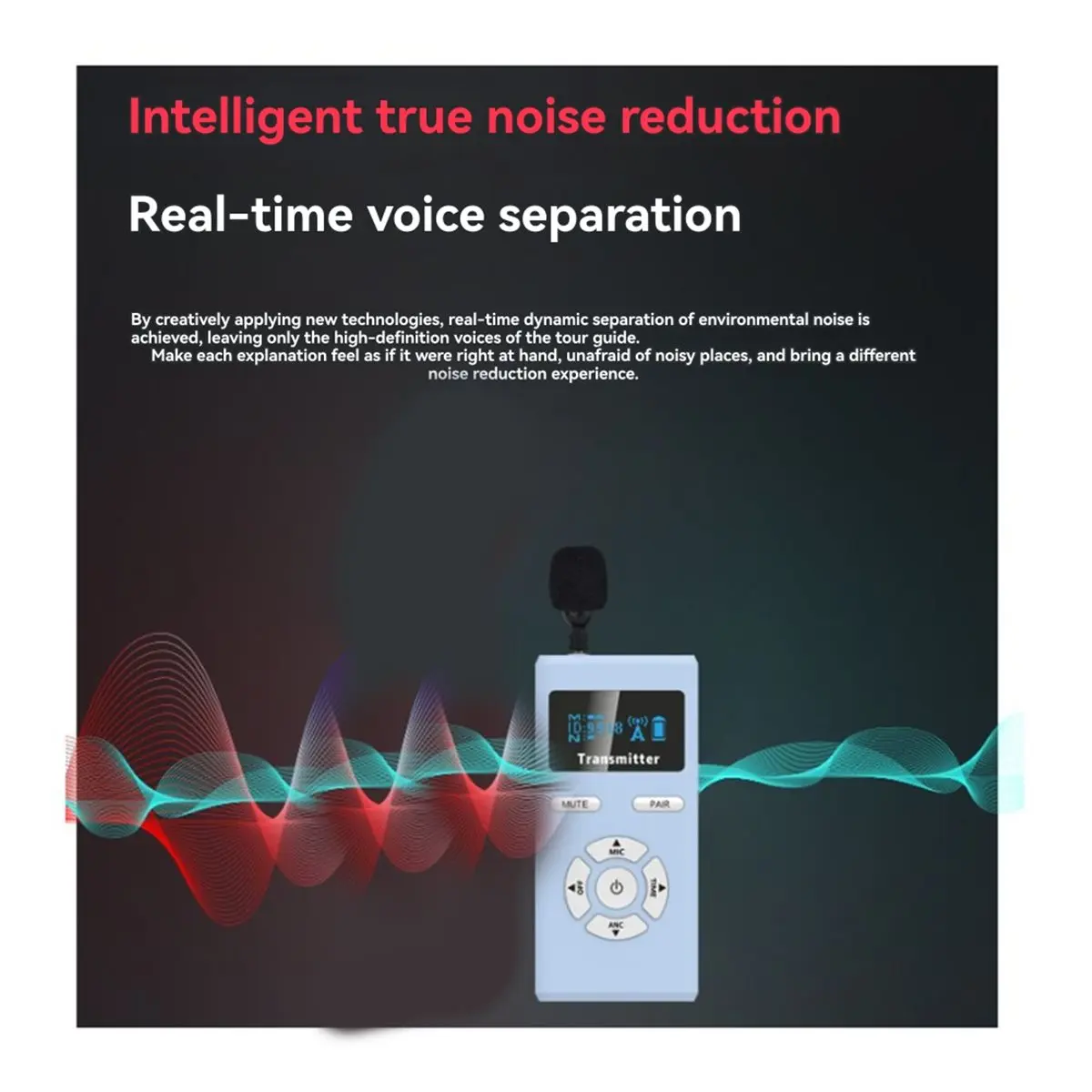 

~WHOLESALE PRICE -688 Earhook Tour Guide System Voice Audio Transmission with Mic Translation System for Conferences Transmitter