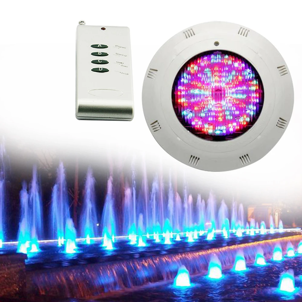 18W RGB with remote control pool light 252 Led Underwater Swimming Pool Light Lamp With Remote Control