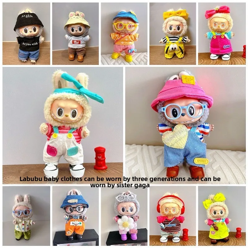 

Clothes onlylabubudollclothes firstandsecondgenerationuniversaltrendycoolbabyclothes set labubu baby clothes pendant baby gifts