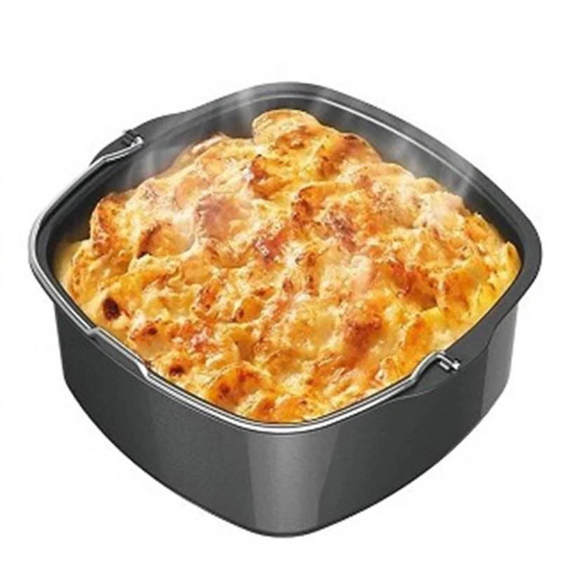 Non-stick Cake Baking Tray Basket  Air Fryer Baking Mould Cake Baking pan Air Fryer Accessories Cake Mold Pizza Plate Dish Pot