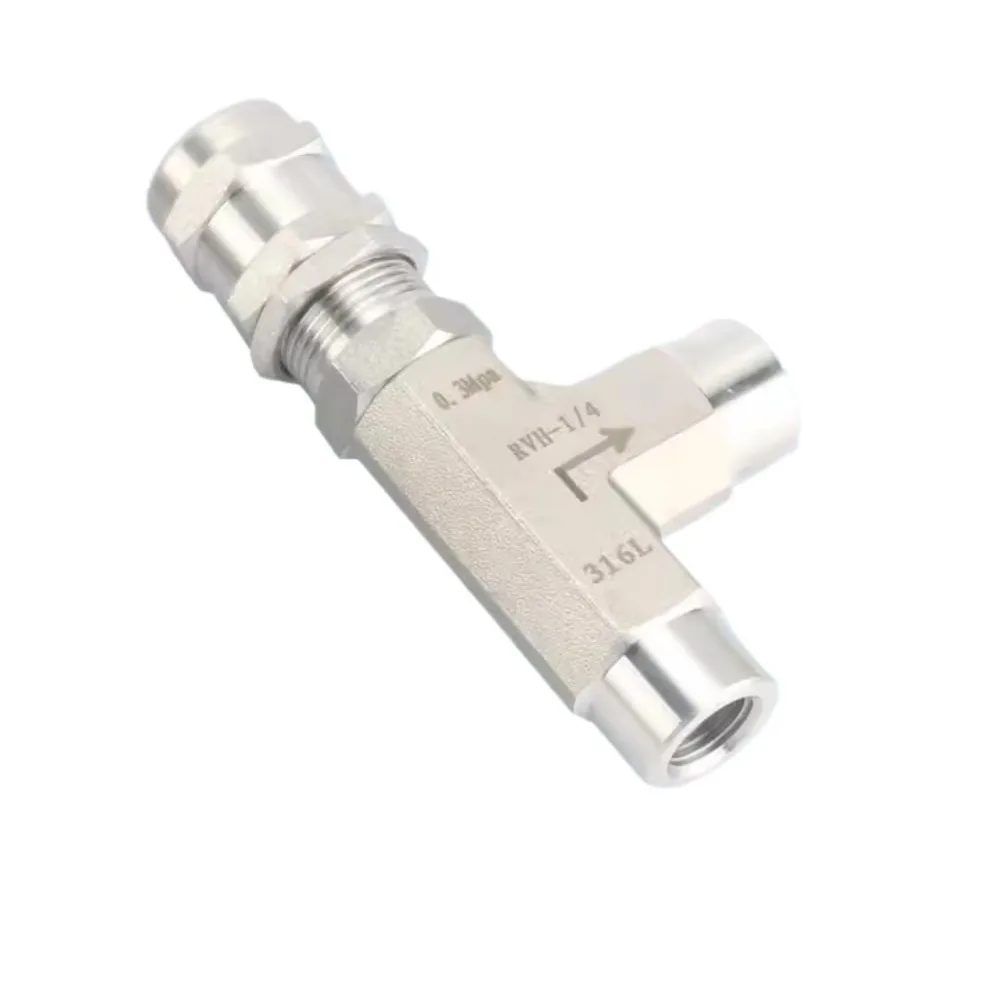 1/4 "1/2" 3/8 "3 6 8 10 12mm Kompression srohr uion sus316l Edelstahl feder Hochdruck-Sicherheits ventil – Detail 2