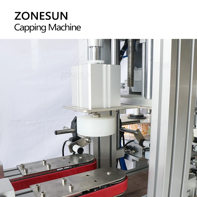 ZONESUN Automatic Capping Machine with Cap Vibratory Bowl 18-70mm Cap Feeding Bottle Capper Packaging Production Line