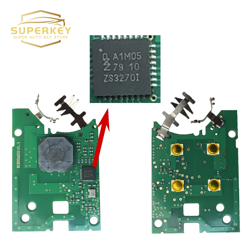 SUPERKEY-Chave Keyless Inteligente com Chip, KR5IK4CH-01, PCF7953M, 4A, 434MHz, Renault Megane 4, Espace 5, Talismã, 2016, 2017, 2018, 2019