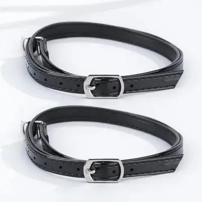 

Anti Drop Heel Shoe Straps Detachable Lightweight Elastic Cross Ankle Straps For High Heels Pure Color Replacement Sport