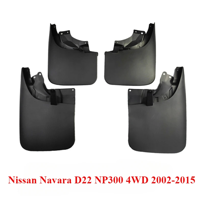 Mudflaps Fender for Nissan Navara D22 NP300 4WD 2WD 2002-2015 Mud Flaps Splash Guards Front Rear Wheels Fender Car Accessories