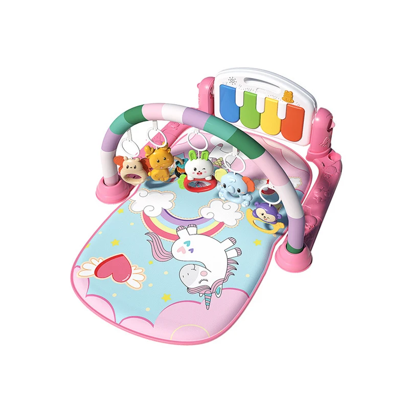 2023 new arrival product fitness rack baby play mat infant activity gym with music baby educational toy