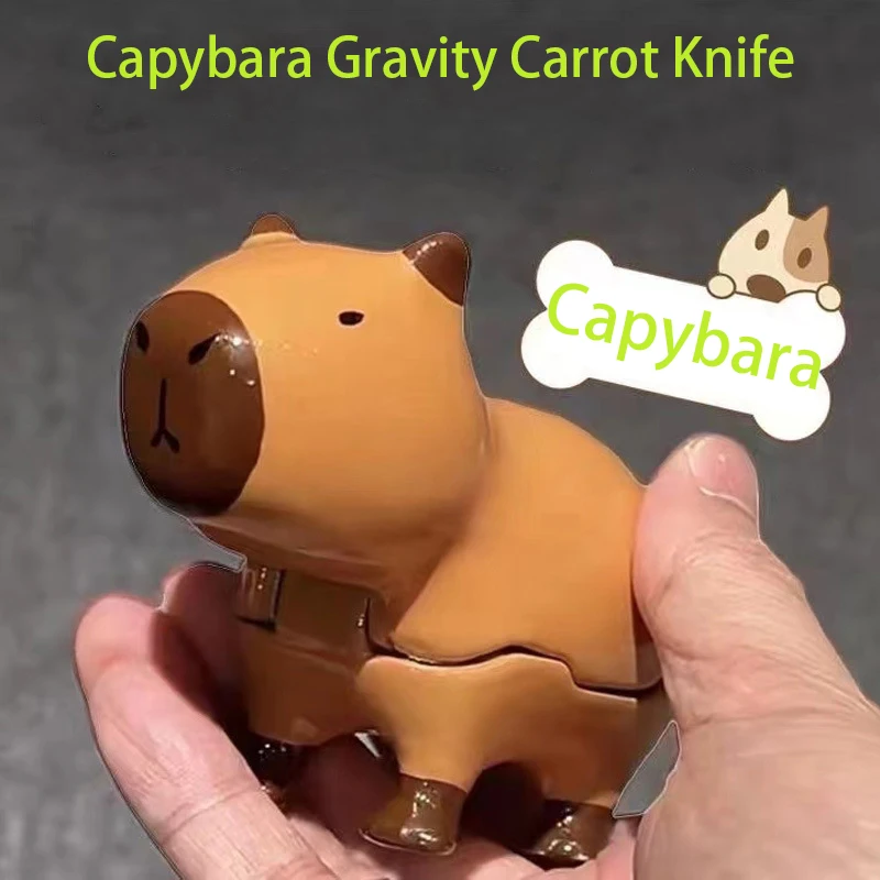 Capybara Gravity Carrot Knife Adult Kid Stress Relief Fidget Toys Squeezing AntiStress Toys For Adult Kids Birthday Gifts