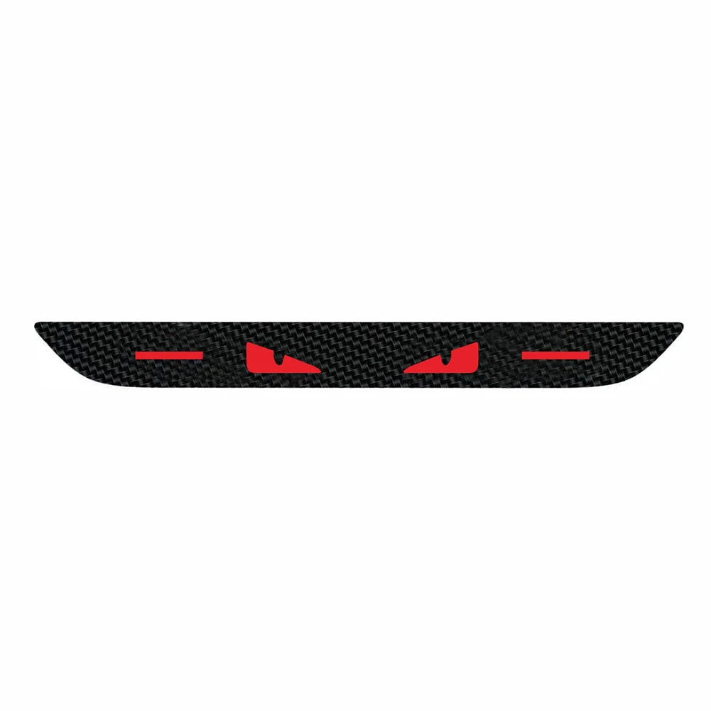 Carbon fiber pattern car brake light decals taillight stickers for devil eye style high mounted stop light sticker