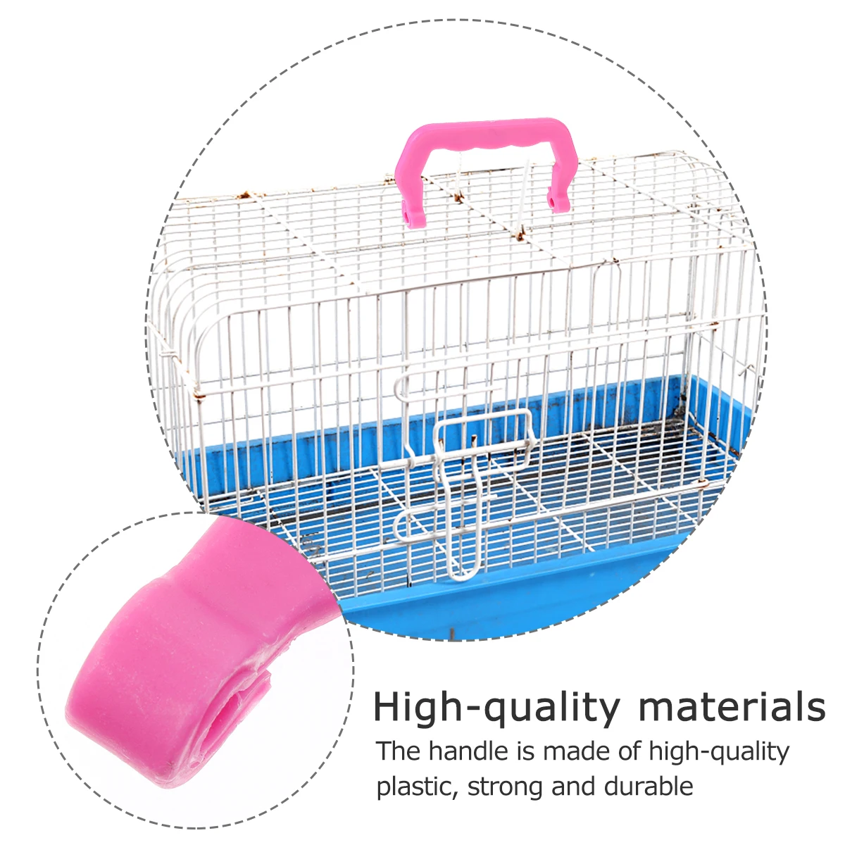 

10 Pcs Portable Pet Cage with Outdoor Handle for Crate Attachable Plastic to Dog