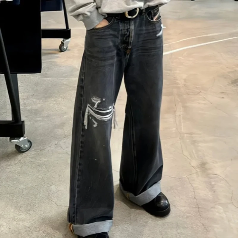 

23SS High Quality Y/project Men Women Damaged Fashion Jeans Casual Comfortable Denim Pants Men's Clothes Women's Clothing
