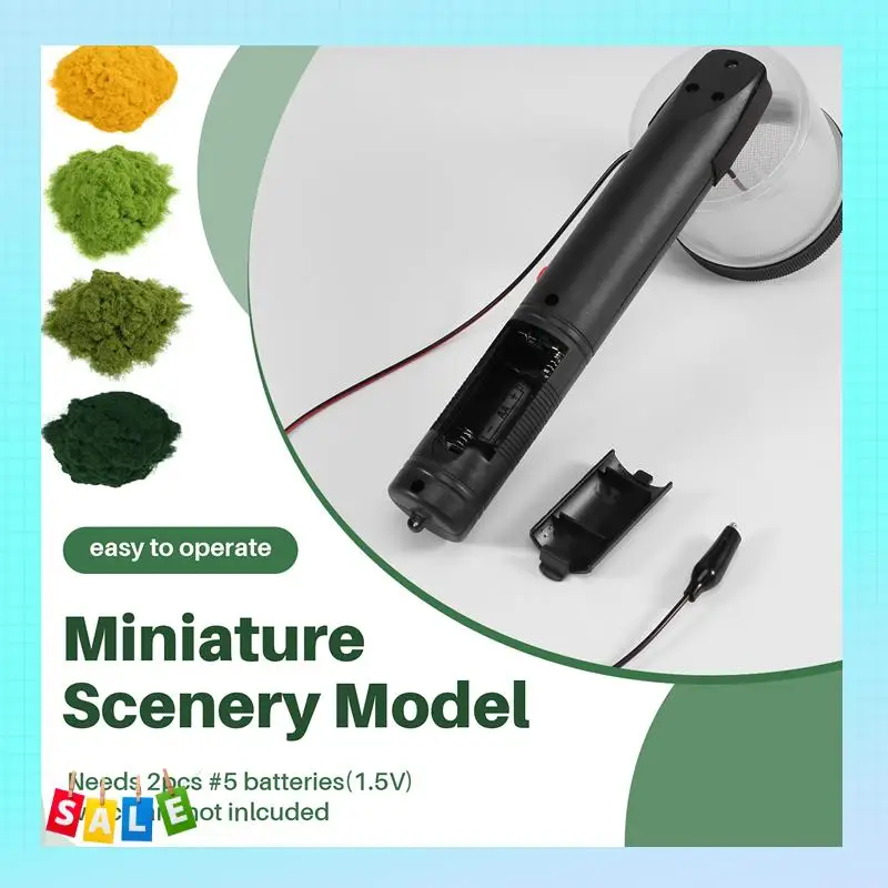 A56X Flocking Kit Static Grass Applicator ABS Mini Flocking Machine With Antislip Handle For DIY Scenic Modelling Sand Table