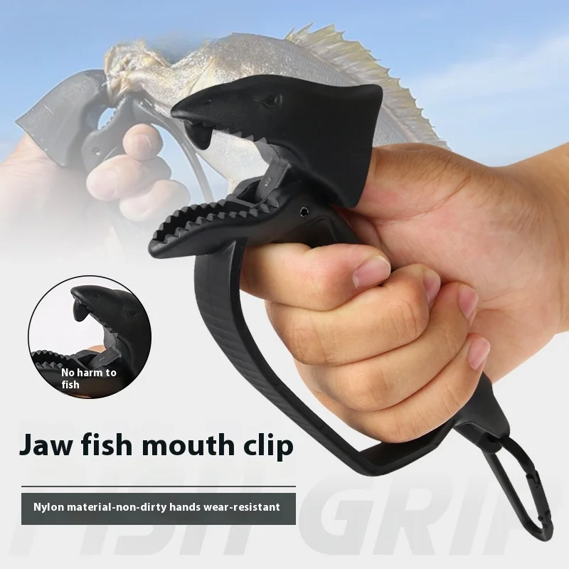 Portable Plastic Pliers Jaw-shaped Fishing Gripper Trout Bass Pike Fish Clip Holder  Fishing Accessories Fishing Supplies