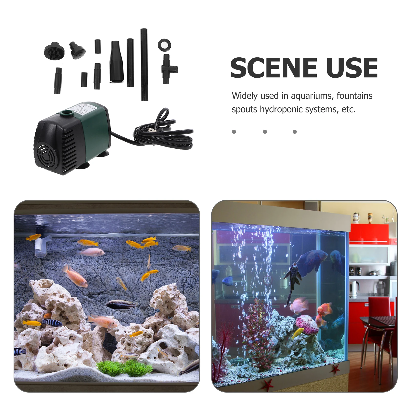 

1 Set Pond Submersible Pump Outdoor Statuary Water Pump Fish Tank Sinking Small Energy Saving Copper Motor Strong Power High