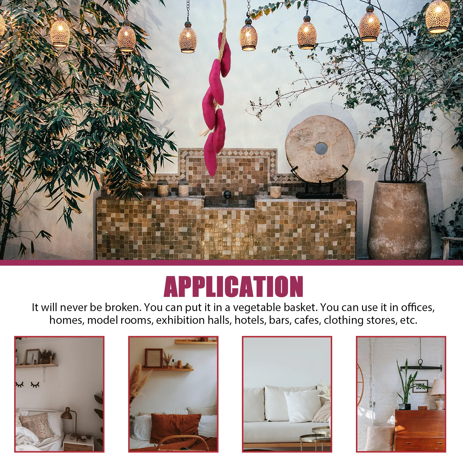 2 Pcs Artificial Sweet Potato Decorations Realistic Home Garden Courtyard Accessories Photo Props Vegetable Skewers Simulation