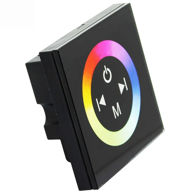 TM08 dimming panel switch 12V touch dimmer 86 LED colorful dimming wall embedded controller