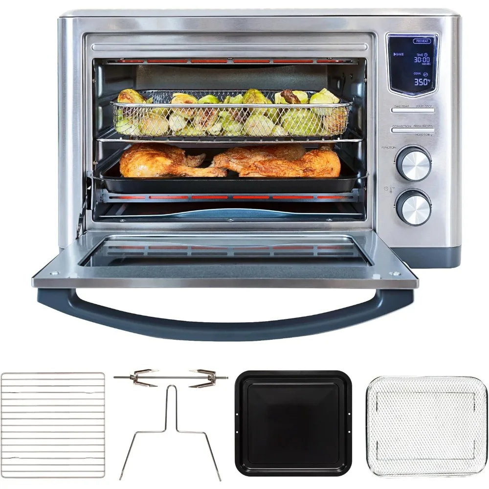 

Kenmore Digital 11-In-1 Air Fryer Toaster Oven Combo, 26 Quart Countertop Convection Oven With Rotisserie And Dehydrator