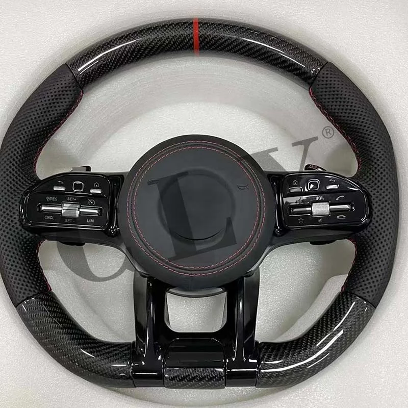 CLY Steering Wheels For 19+ Mercedes A C E S CLA GLA GLC GLE GLS GLE W205 W213 W222 W177 Facelift AMG Steering Wheel