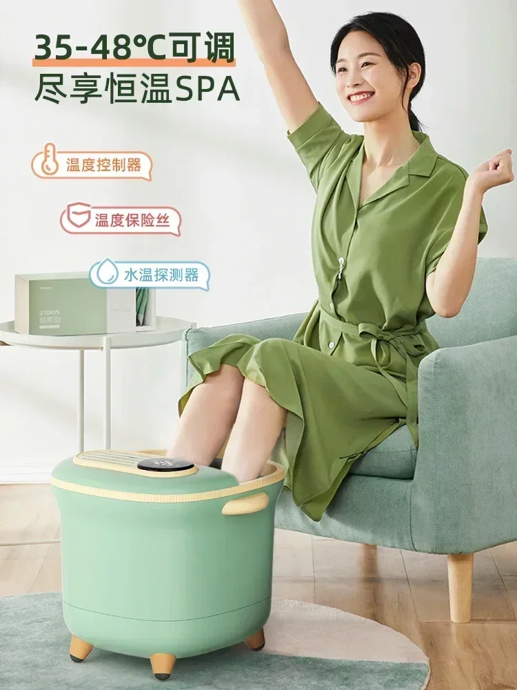 Automatic Thermostatic Foot Tub Feet Spa Bath Massager Electric Bucket Tropical Massage Home Health Massag Detox Machine Heating