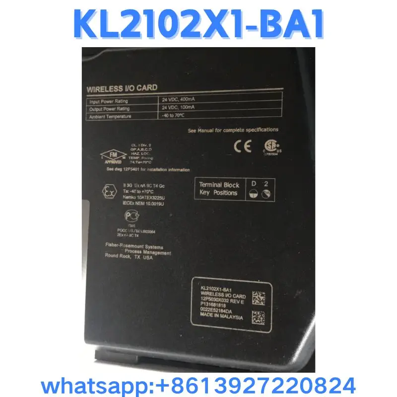 Módulo usado KL2102X1-BA1 teste OK Transporte rápido