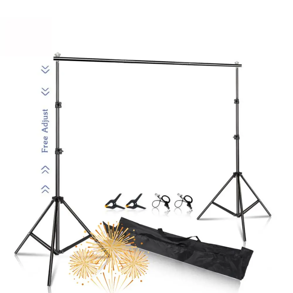 SH Photo Video Studio Backdrop Background Stand Photography Muslin Backgrounds Picture Canvas Frame Support System With CarryBag