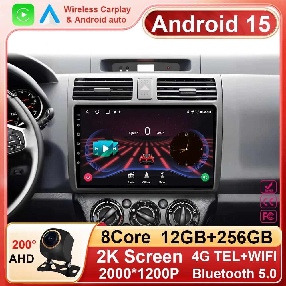 

Android Car Radio Stereo For Suzuki Swift 2003 - 2010 Auto Navigation GPS Head Unit Multimedia Video Player 4G Carplay 2din DVD
