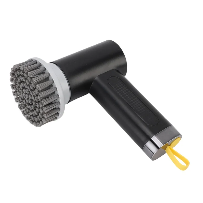 فرشاة تنظيف دوارة كهربائية 2 سرعات دش لاسلكي مع 3 رؤوس قابلة للاستبدال لنافذة بلاط المطبخ والحمام
